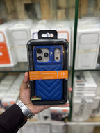 Kajsa Chevron Lines Leather Case For iPhone 17 Pro Max