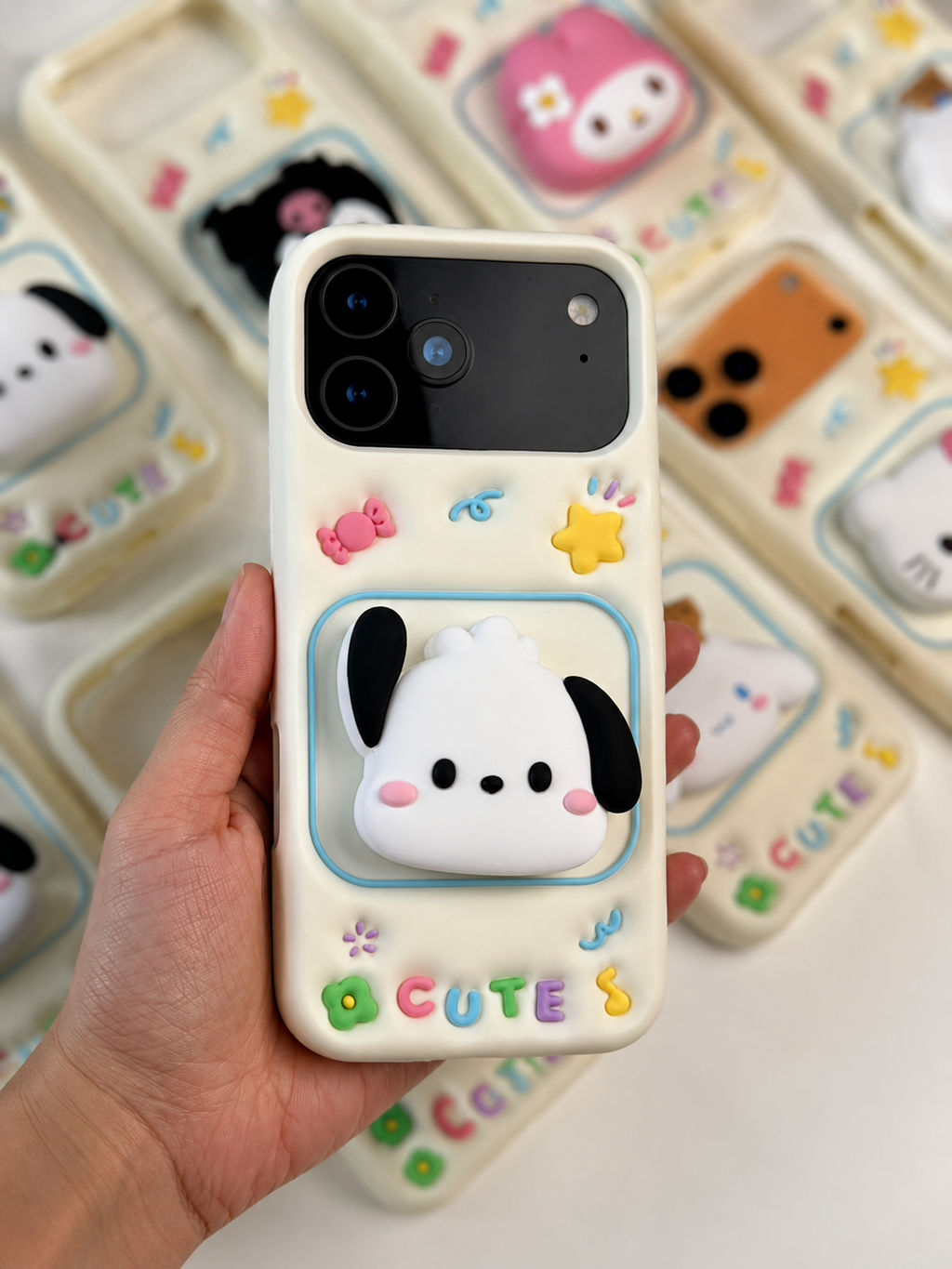 3D Cute Character Phone Case – Kawaii Cartoon Protective Case