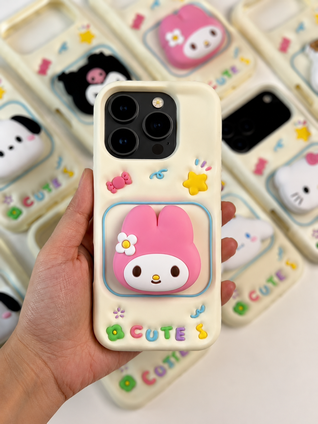 3D Cute Character Phone Case – Kawaii Cartoon Protective Case