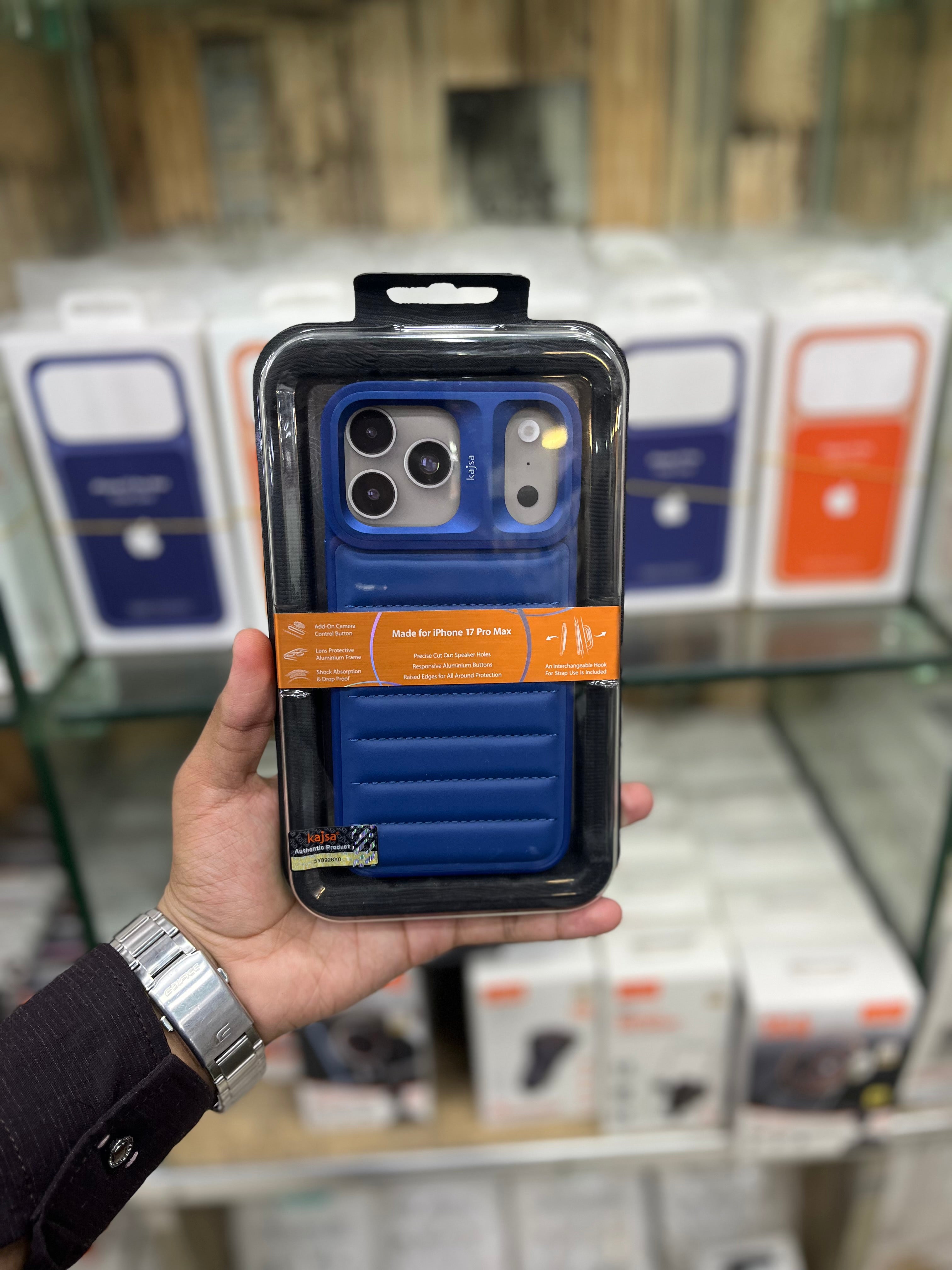 Kajsa Horizontal Line Leather Case For iPhone 17 Pro Max