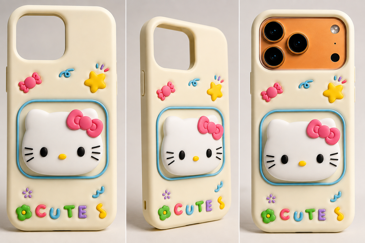 3D Cute Character Phone Case – Kawaii Cartoon Protective Case