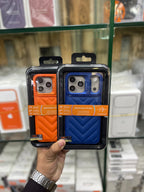 Kajsa Chevron Lines Leather Case For iPhone 17 Pro Max