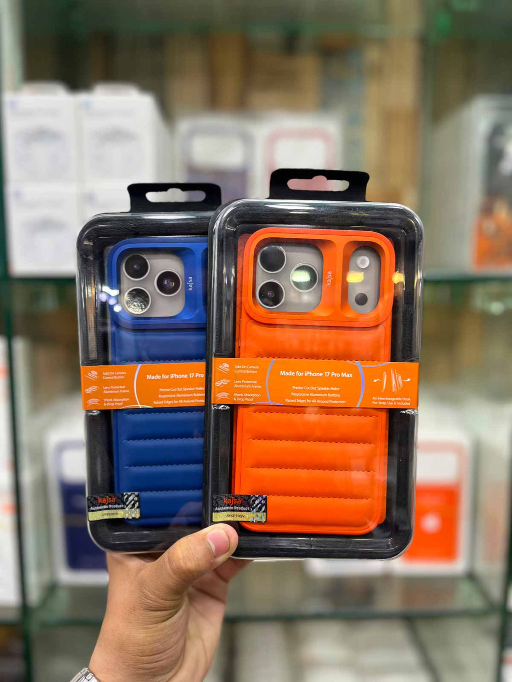 Kajsa Horizontal Line Leather Case For iPhone 17 Pro Max