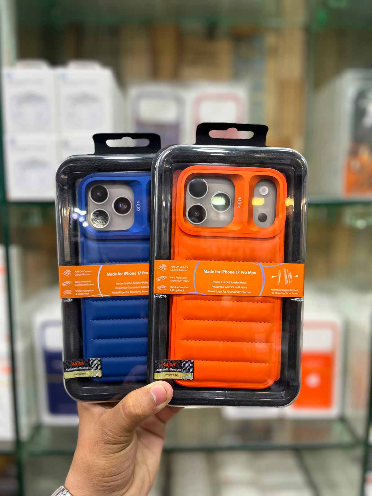 Kajsa Horizontal Line Leather Case For iPhone 17 Pro Max