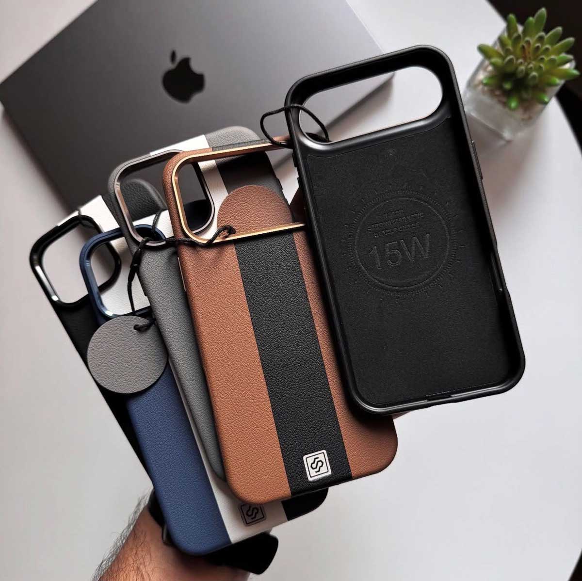 Dual Shade Magsafe Leather Case