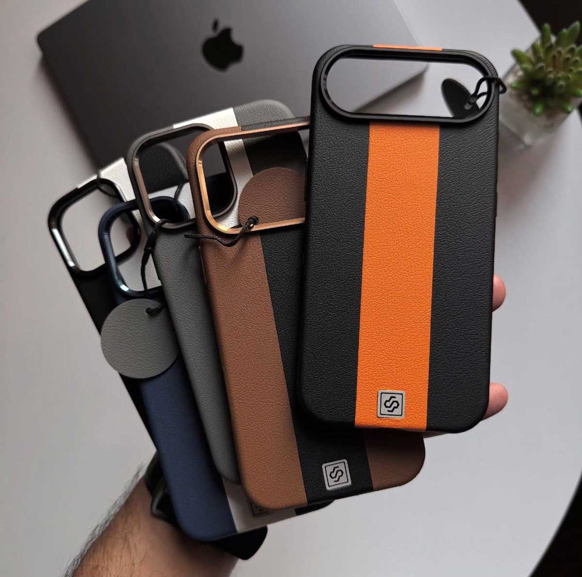 Dual Shade Magsafe Leather Case