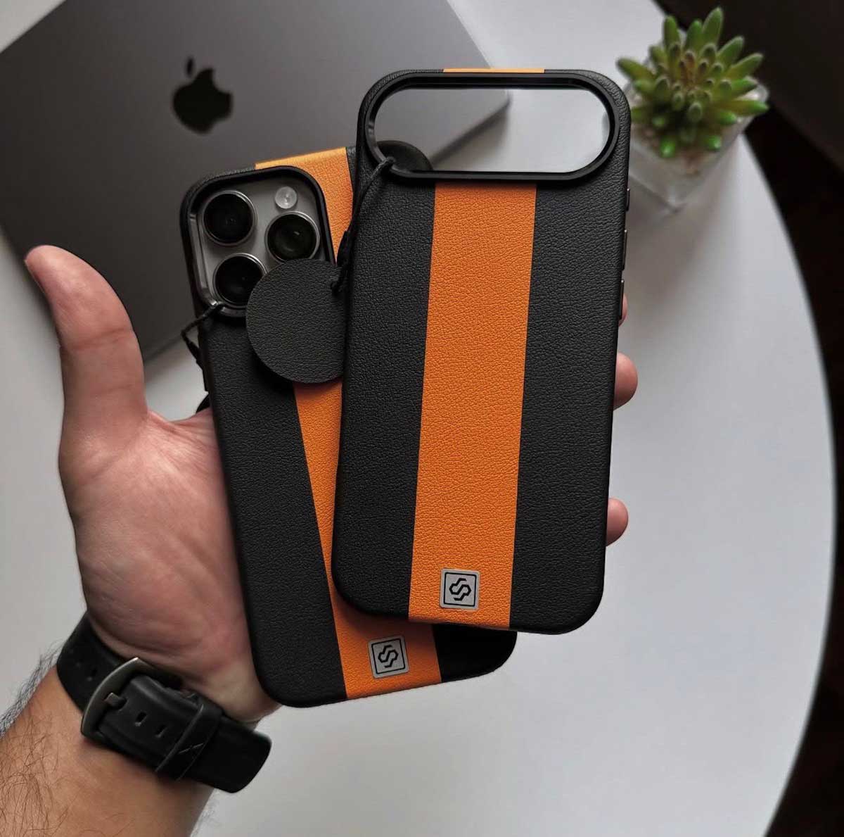 Dual Shade Magsafe Leather Case