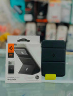 Spigen Stand Wallet – Magnetic MagSafe Card Holder & Phone Stand for iPhone