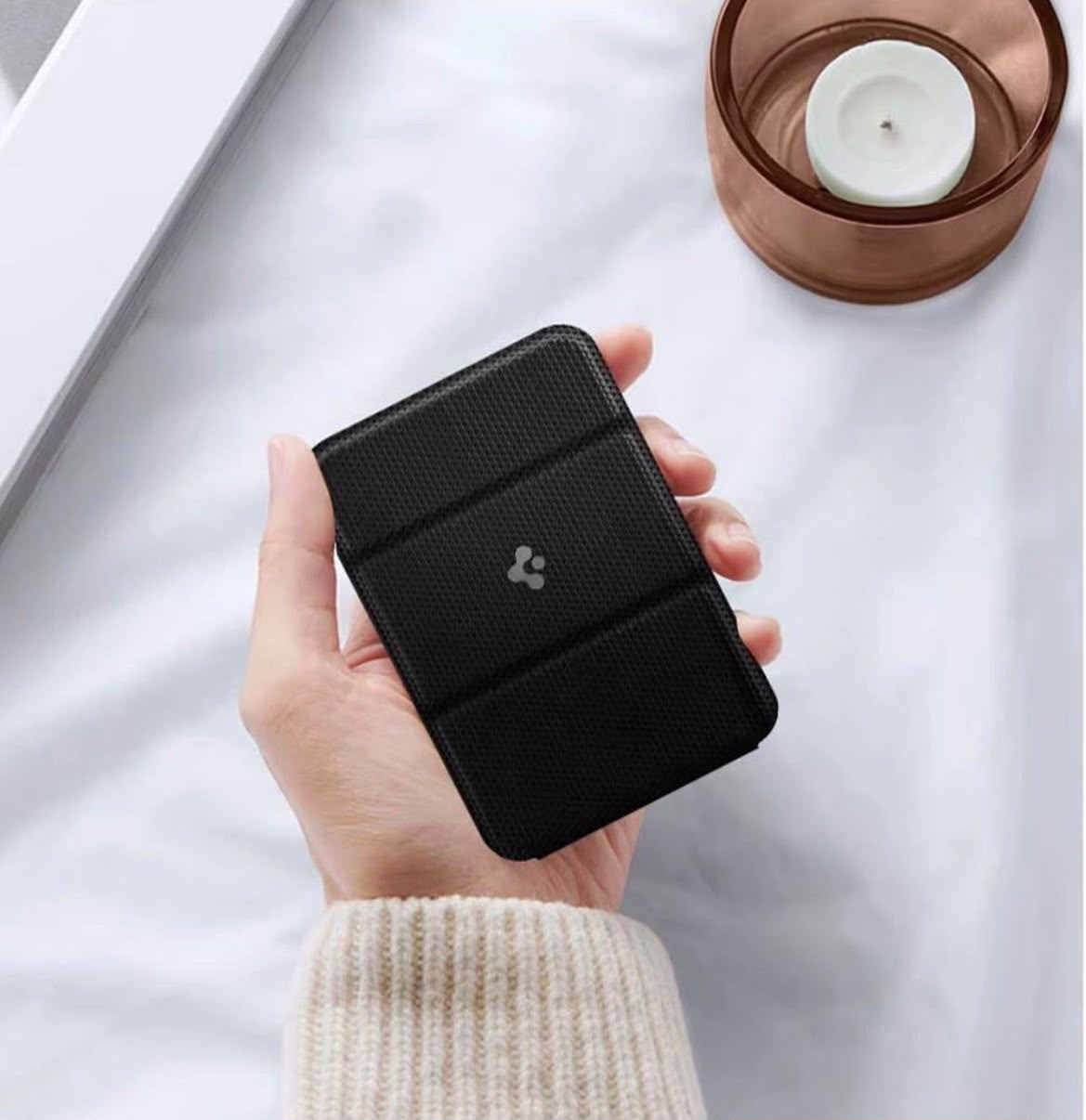 Spigen Stand Wallet – Magnetic MagSafe Card Holder & Phone Stand for iPhone