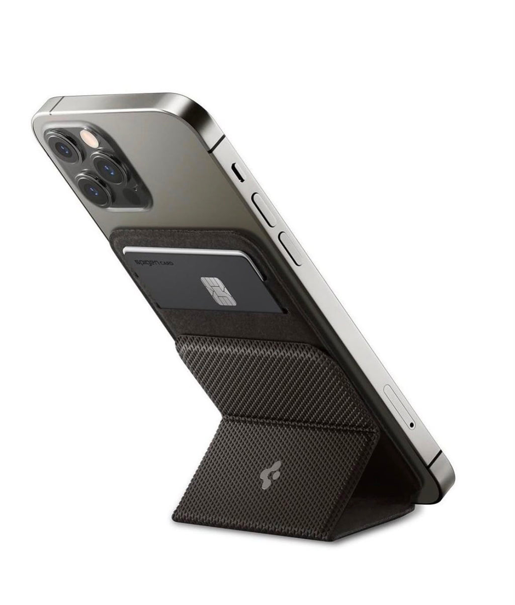 Spigen Stand Wallet – Magnetic MagSafe Card Holder & Phone Stand for iPhone