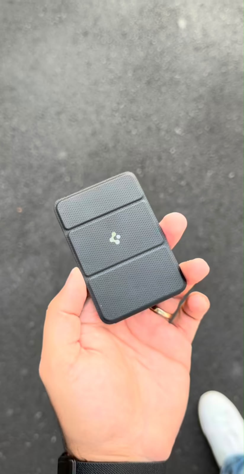 Spigen Stand Wallet – Magnetic MagSafe Card Holder & Phone Stand for iPhone