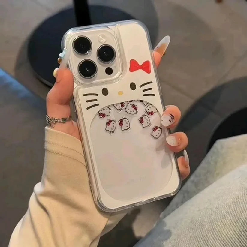Floating Hello Kitty Case – Cute Kawaii Protective Case for iPhone